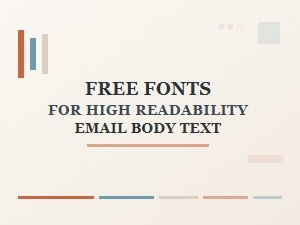 Free Fonts for Readable Email Body Text